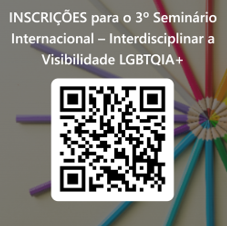 QR Code para inscrição no 3º Seminário LGBTQIA+