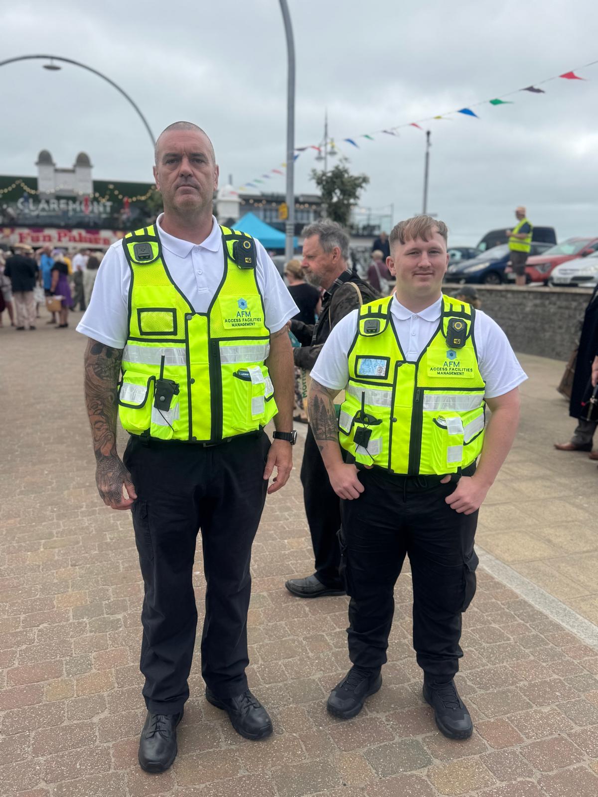 AFM officers at seafront event