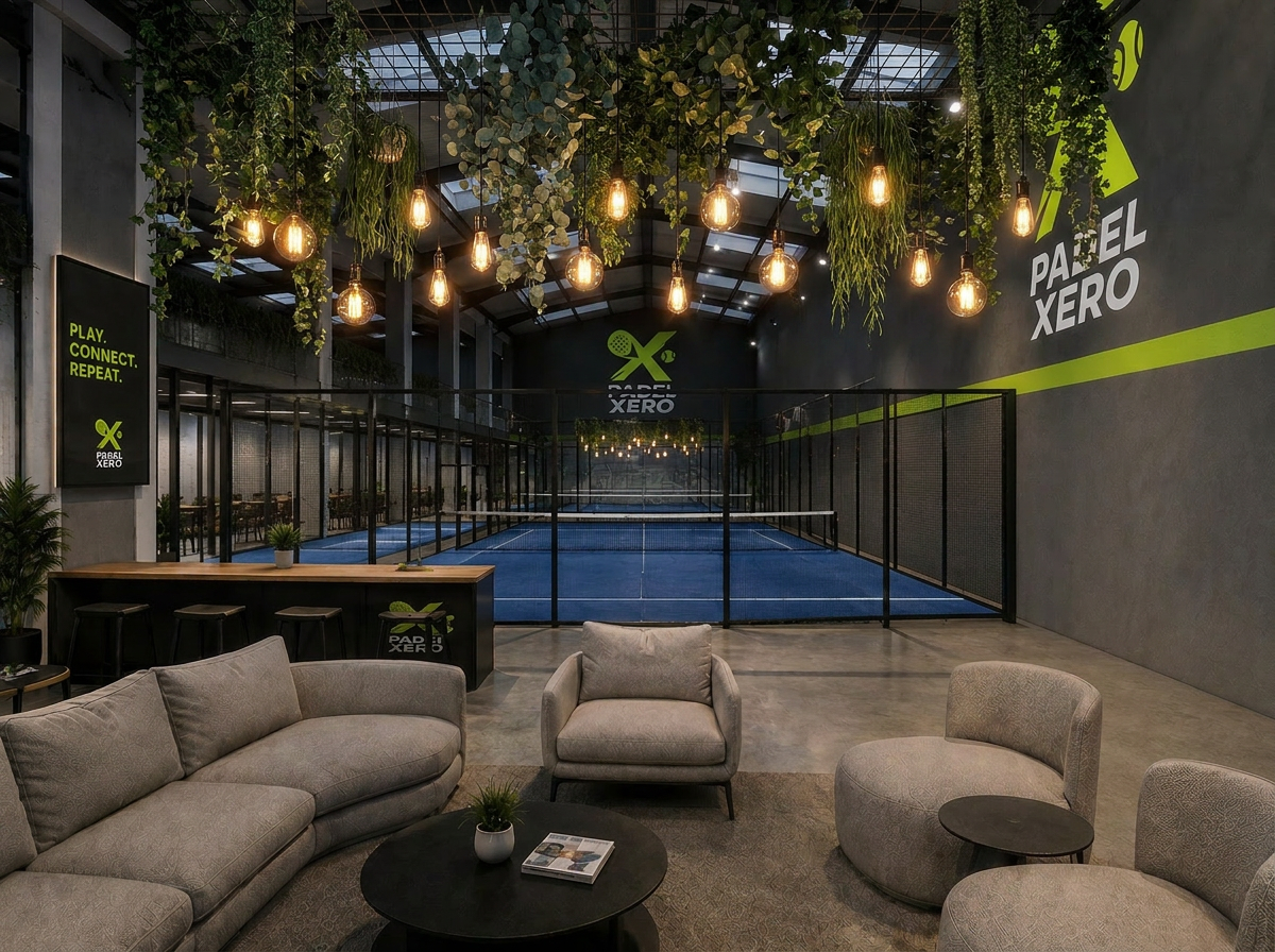 Padel Xero Cannock - Hanging Light Social Area