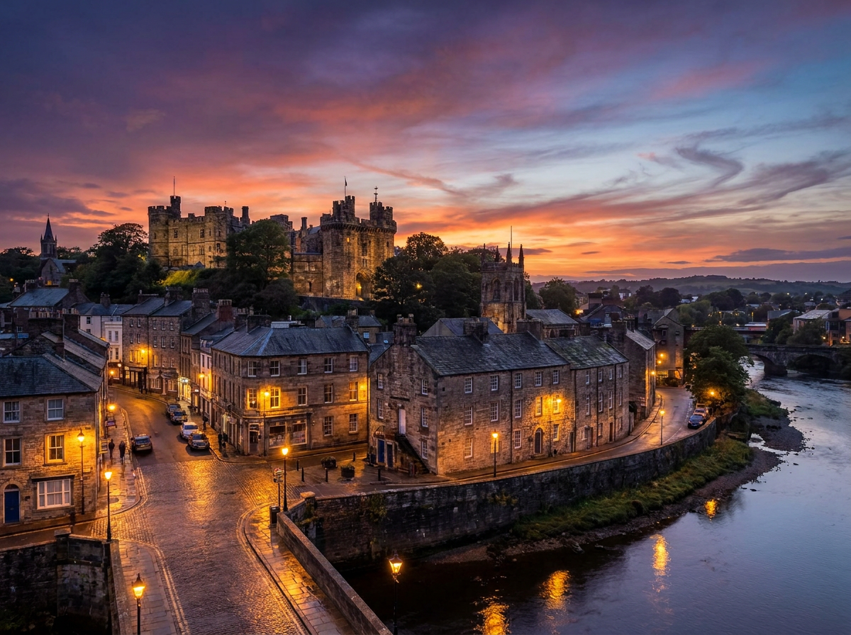 Lancaster evening cityscape