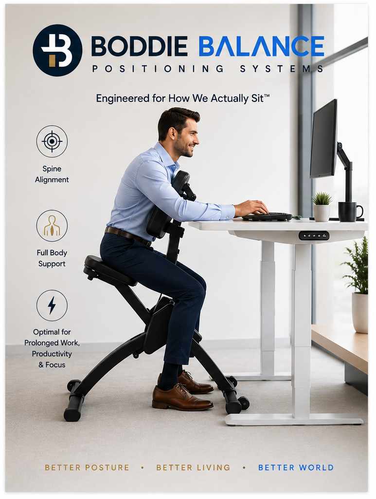 Poster: Boddie Balance Positioning Systems — Engineered for How We Actually Sit