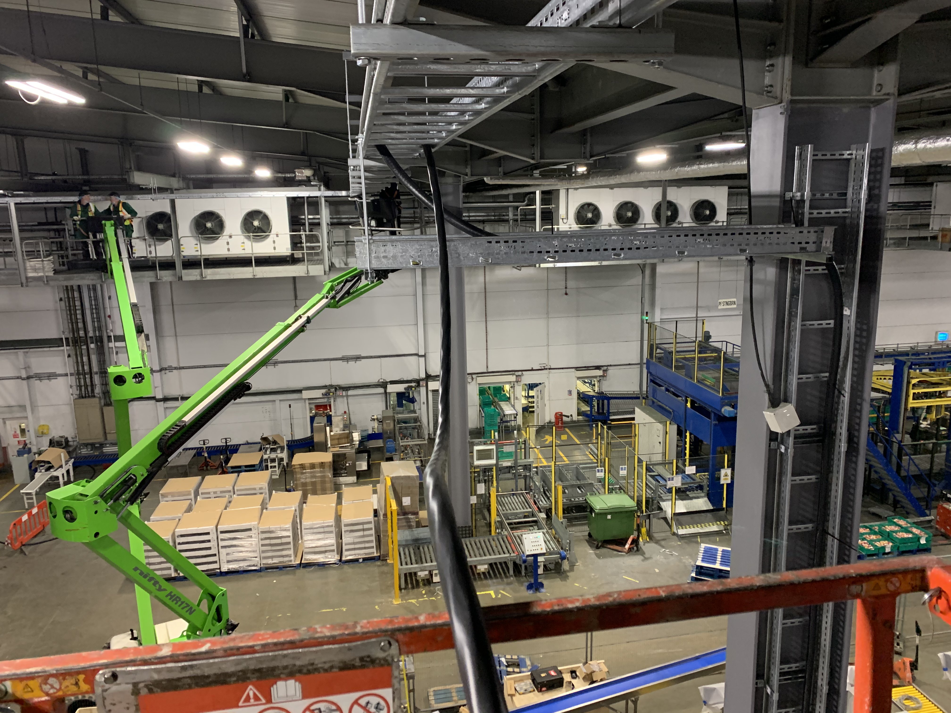 Warehouse electrical installation