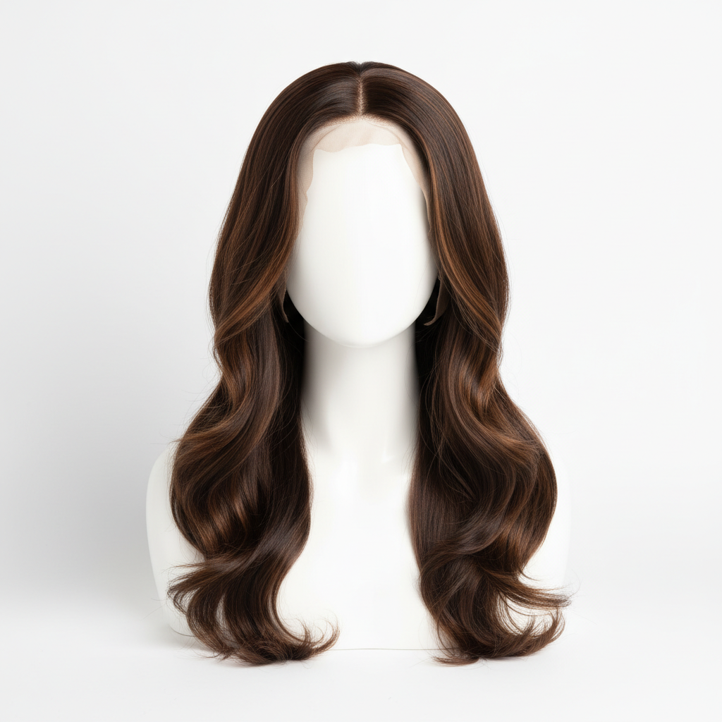 Well-maintained glamorous wig on stand - complete wig care guide