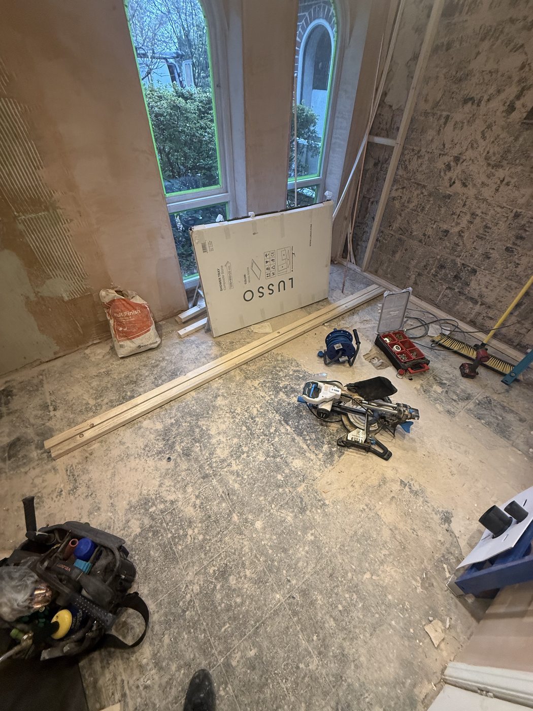Tools & materials on site