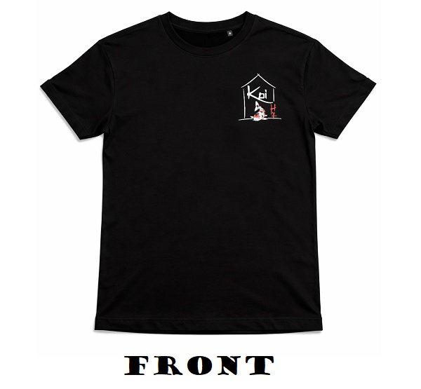 Koi Hut Heavyweight T-Shirt — front detail