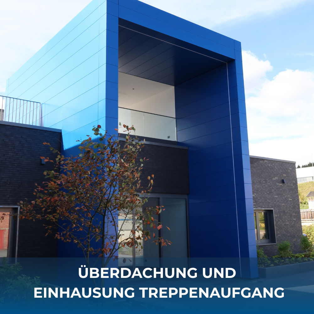 Überdachung & Einhausung Treppenaufgang 2