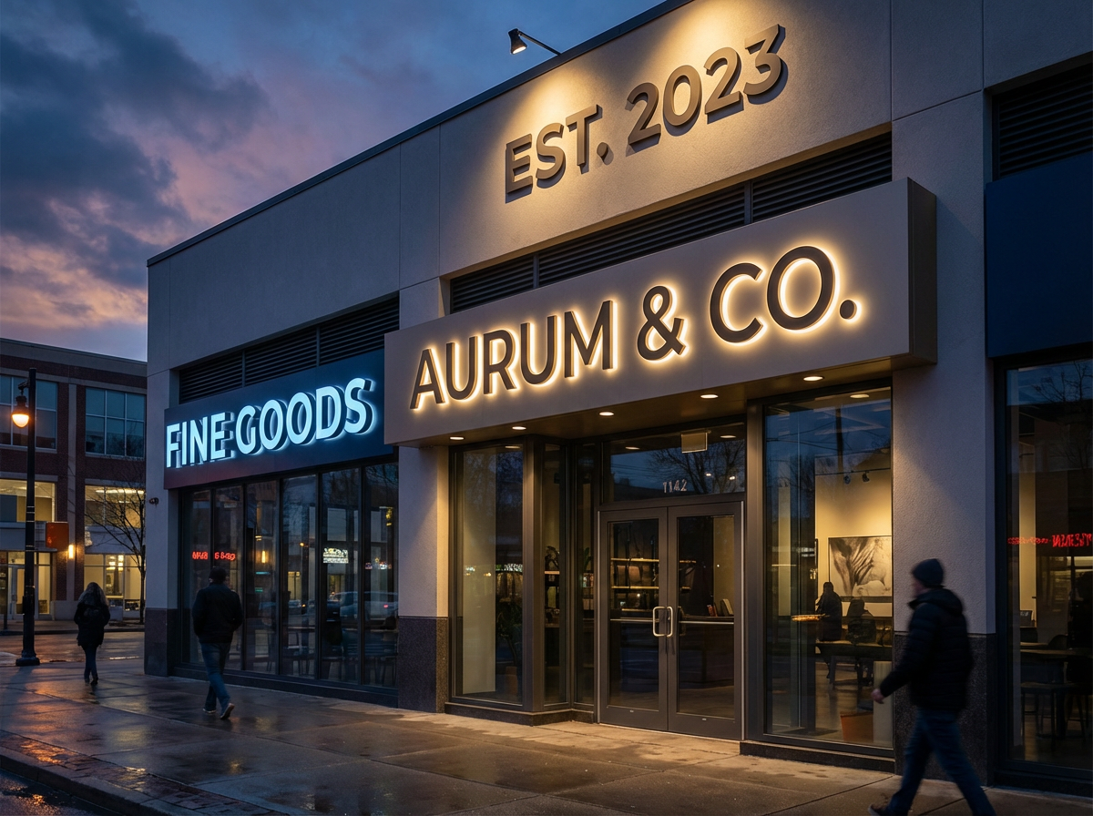Backlit shop signs and 3D lettering signage manufactured by Printhub Malta