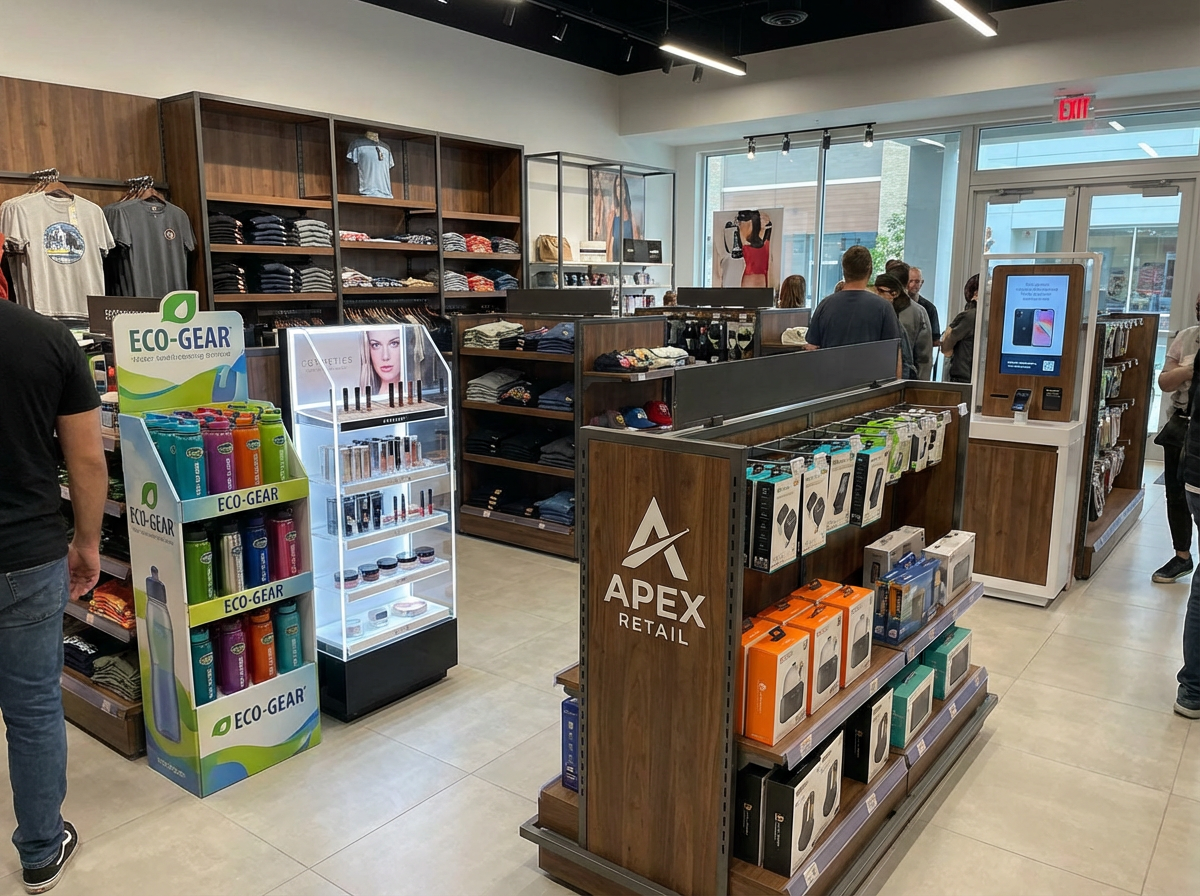 Custom POS displays and retail shelving units manufactured by Printhub Malta