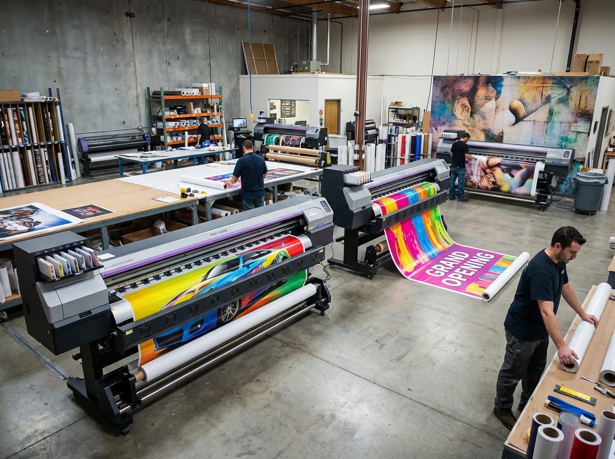 Large format printing including vehicle wraps and wall murals by Printhub Malta