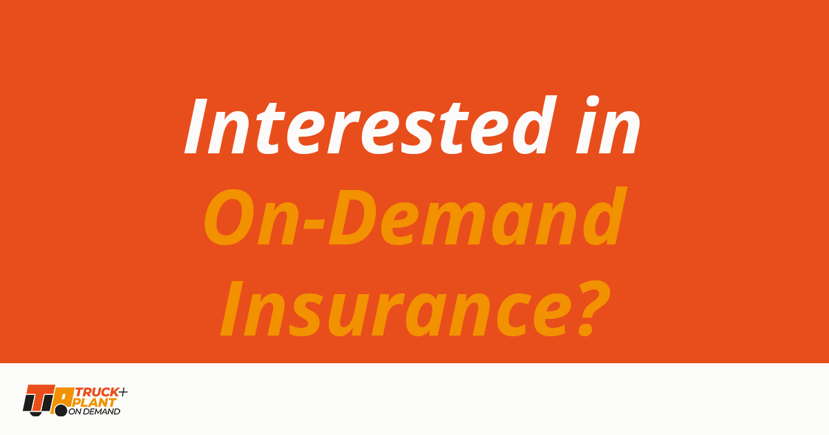Interested in On-Demand Insurance? Get in touch.