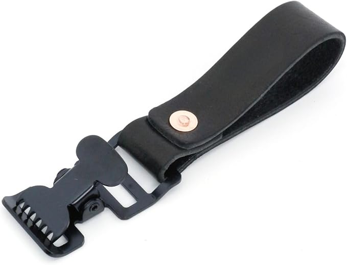 Vintage Brass Leather Glove Clip - Handmade