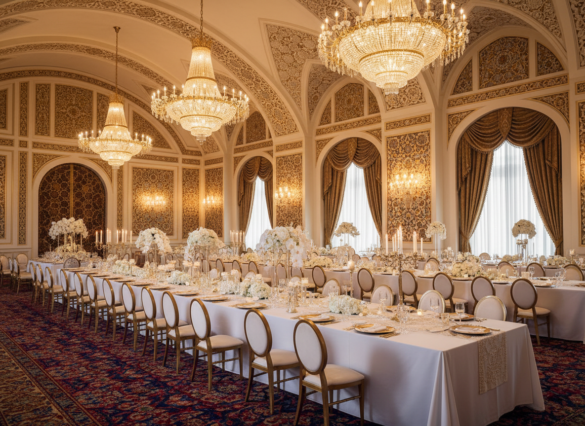 Lieu de célébration de mariage luxueux