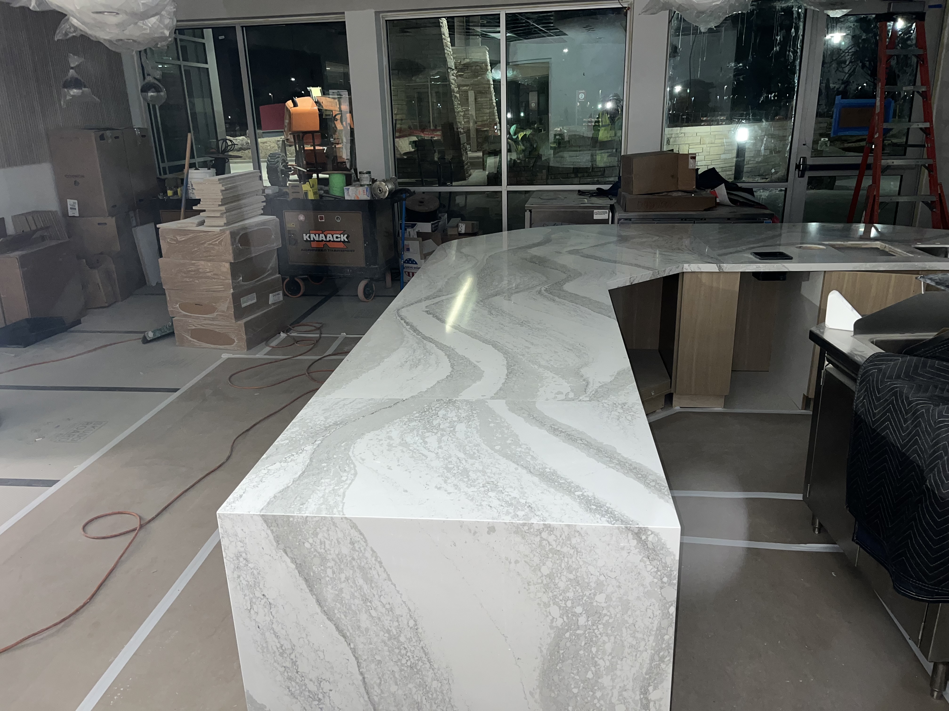 Commercial Quartzite Reception Desk