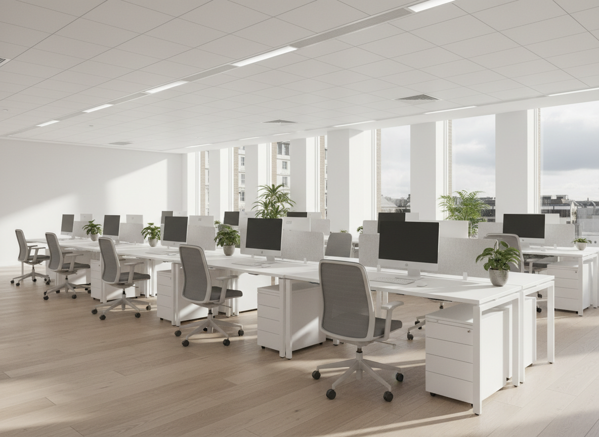 Clean modern office space in Milton Keynes