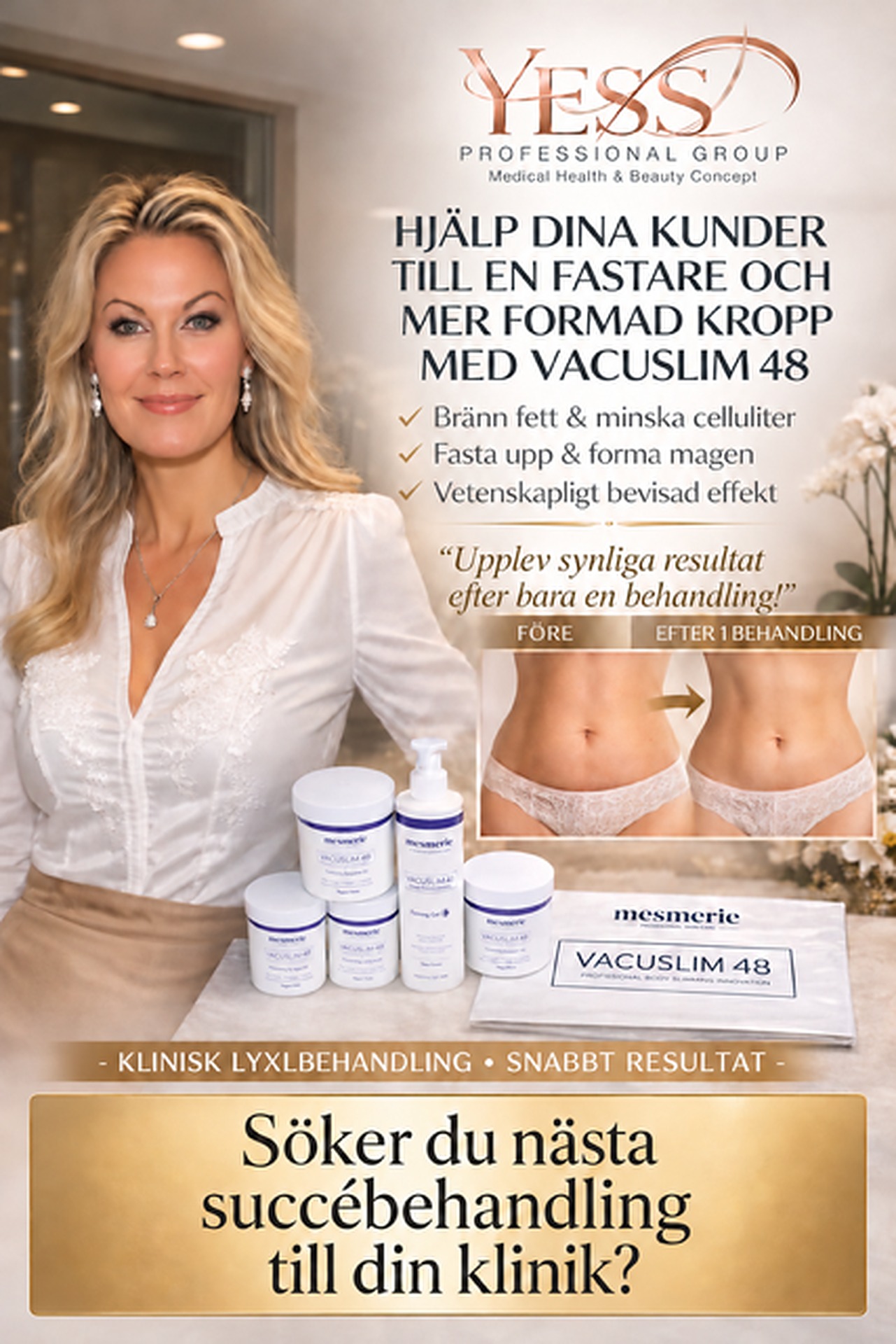 Hjälp dina kunder till en fastare och mer formad kropp med Vacuslim 48 – YESS Professional Group
