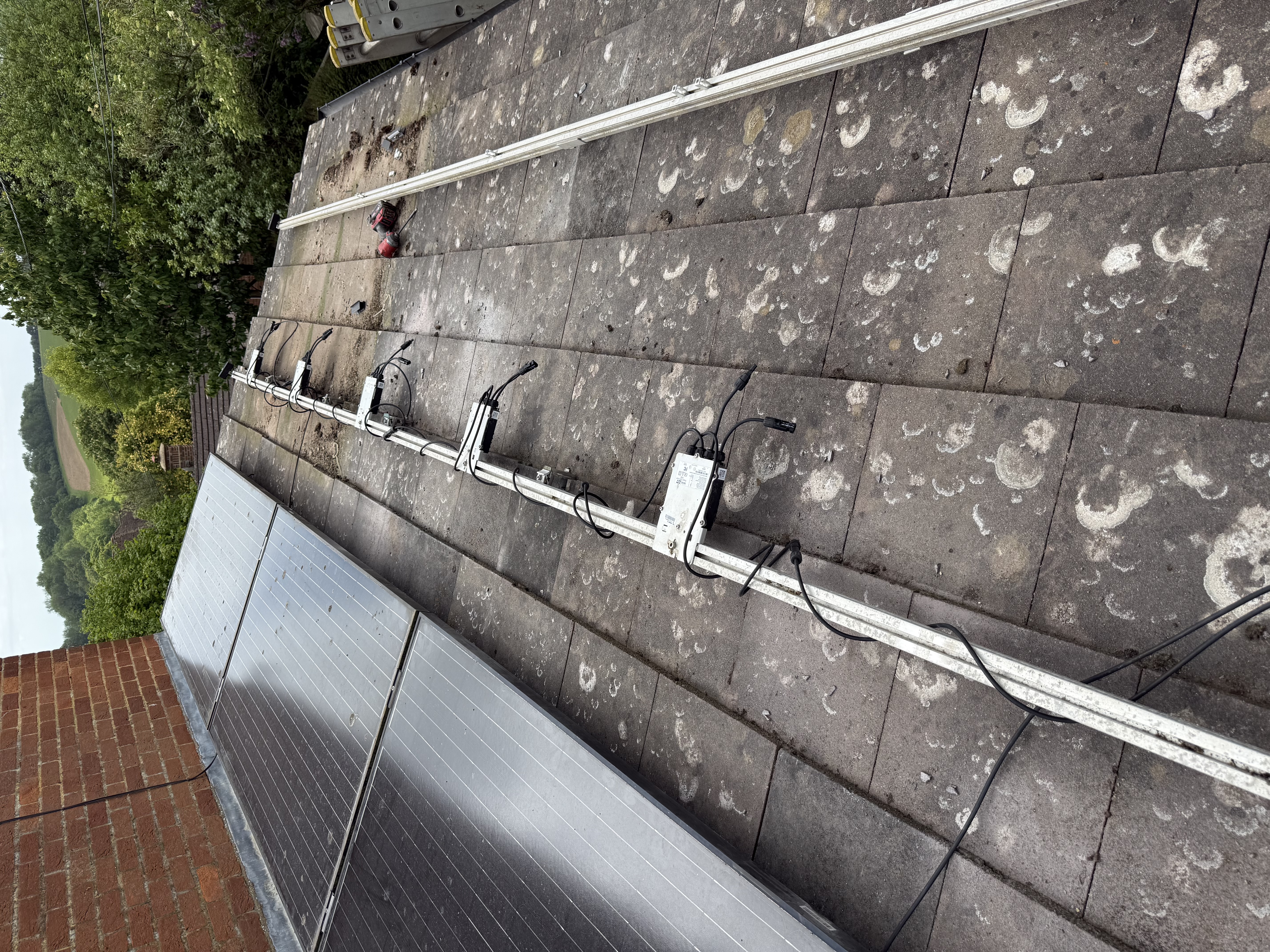 Solar panel removal and reinstallation project in Hannington, Hampshire