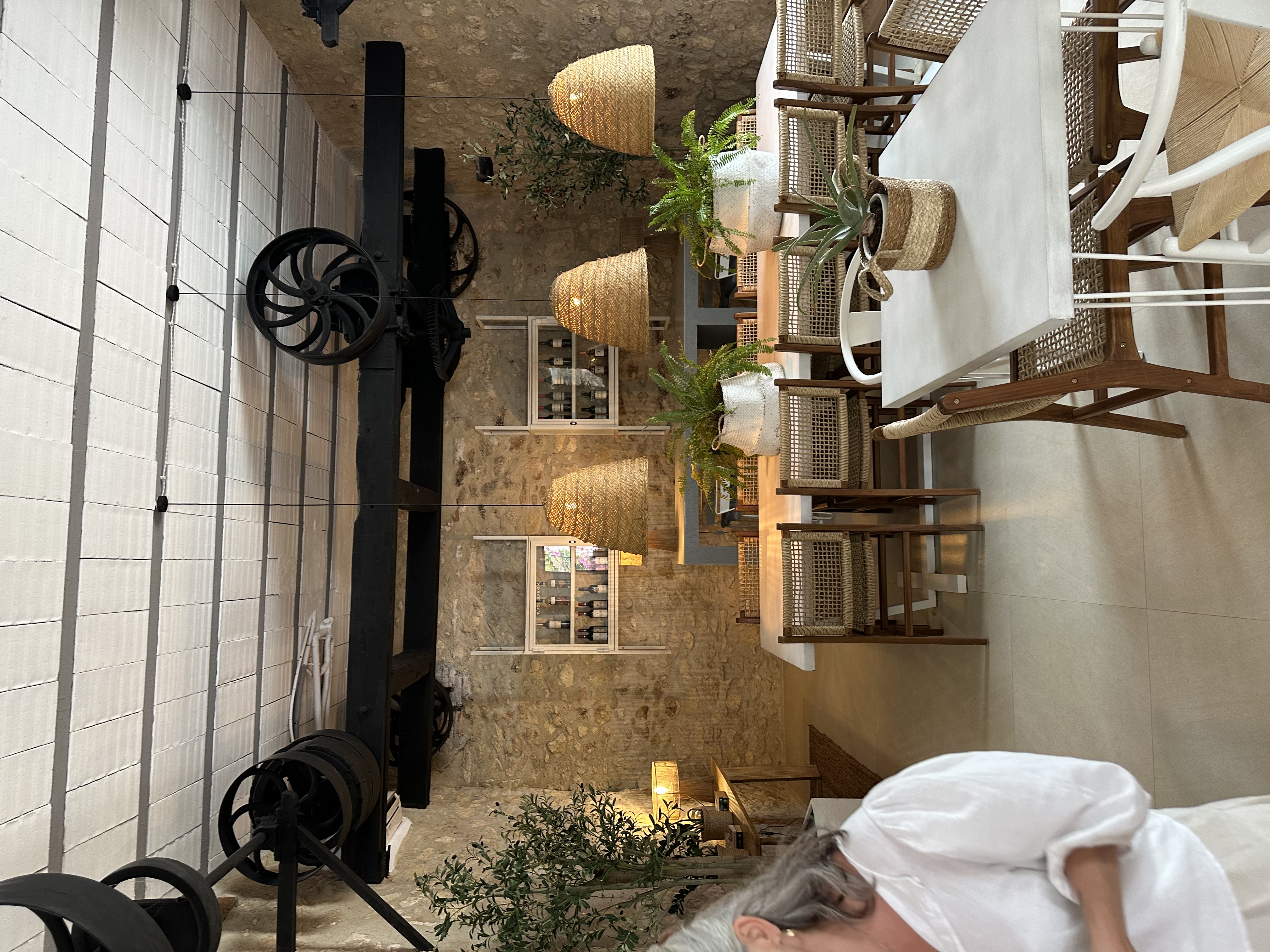 Dining area with rustic charm