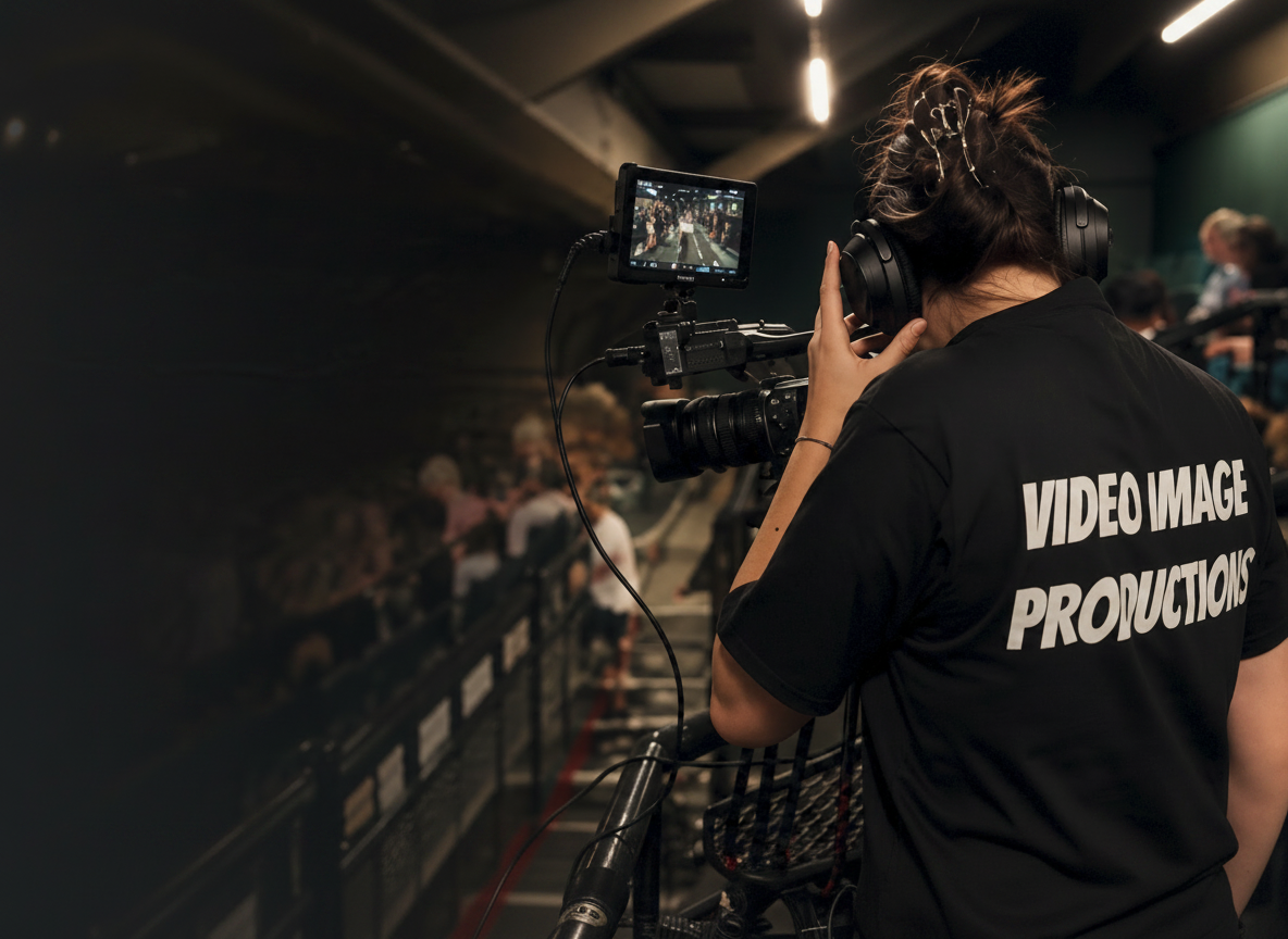 Professional video production Sussex — VIP camera operator filming live event