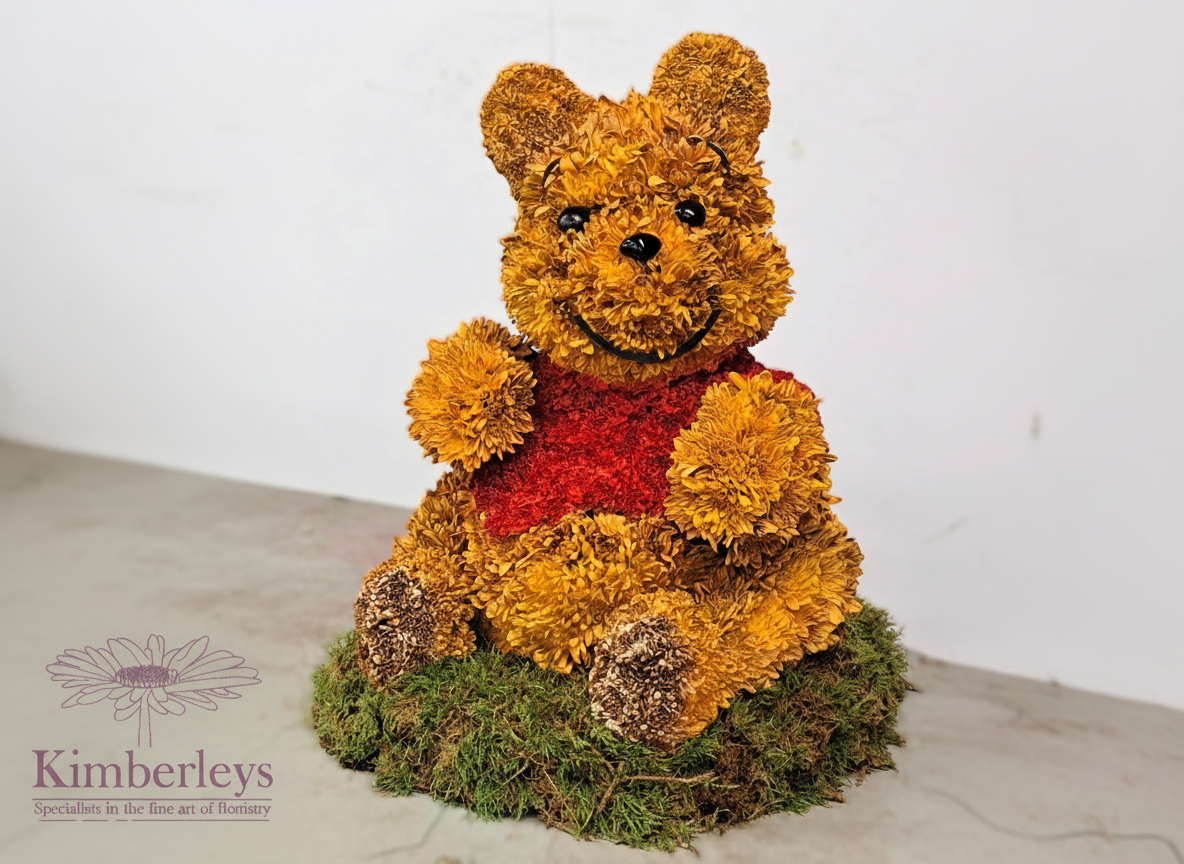 Finished floral tribute, watermarked