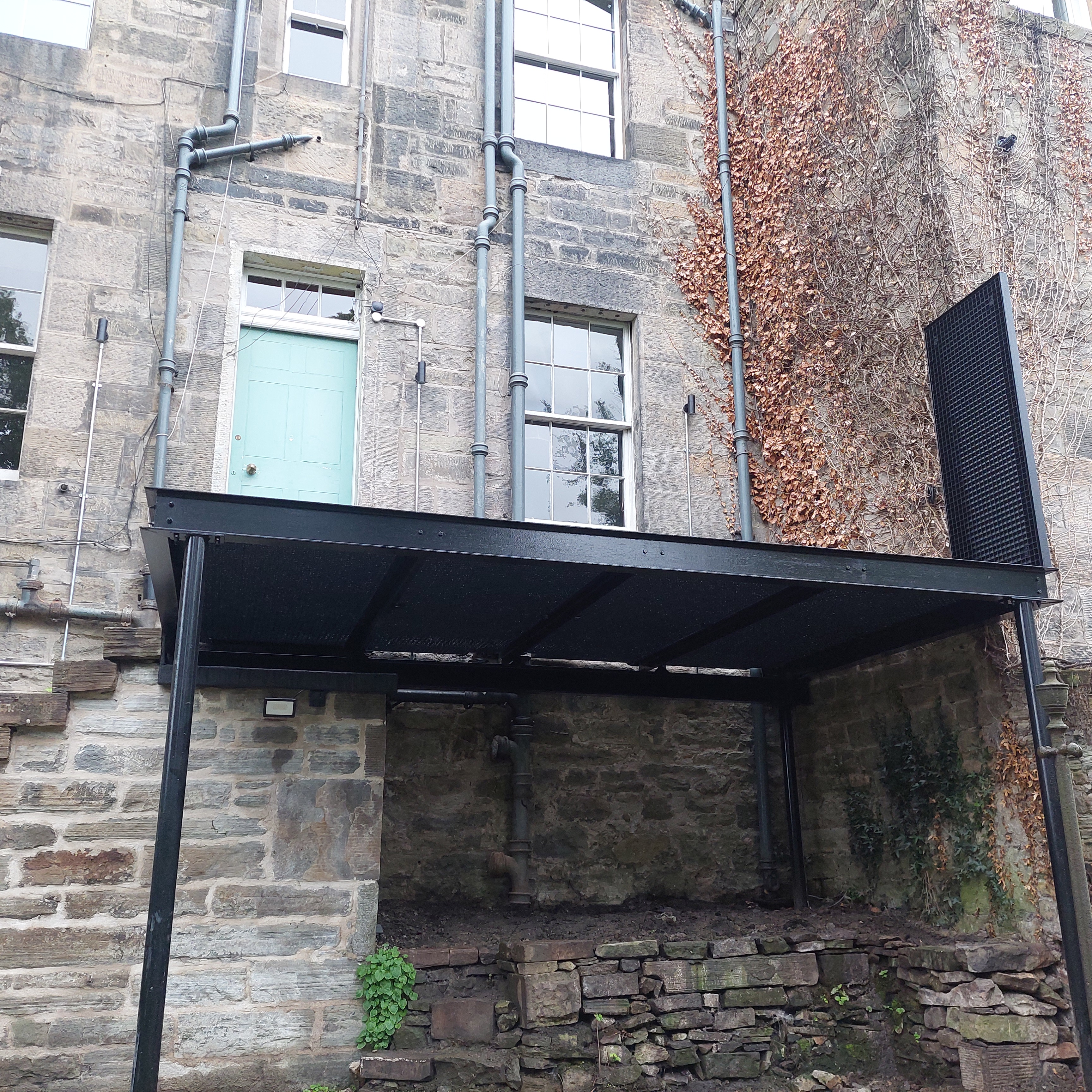 Completed steel structure - exterior