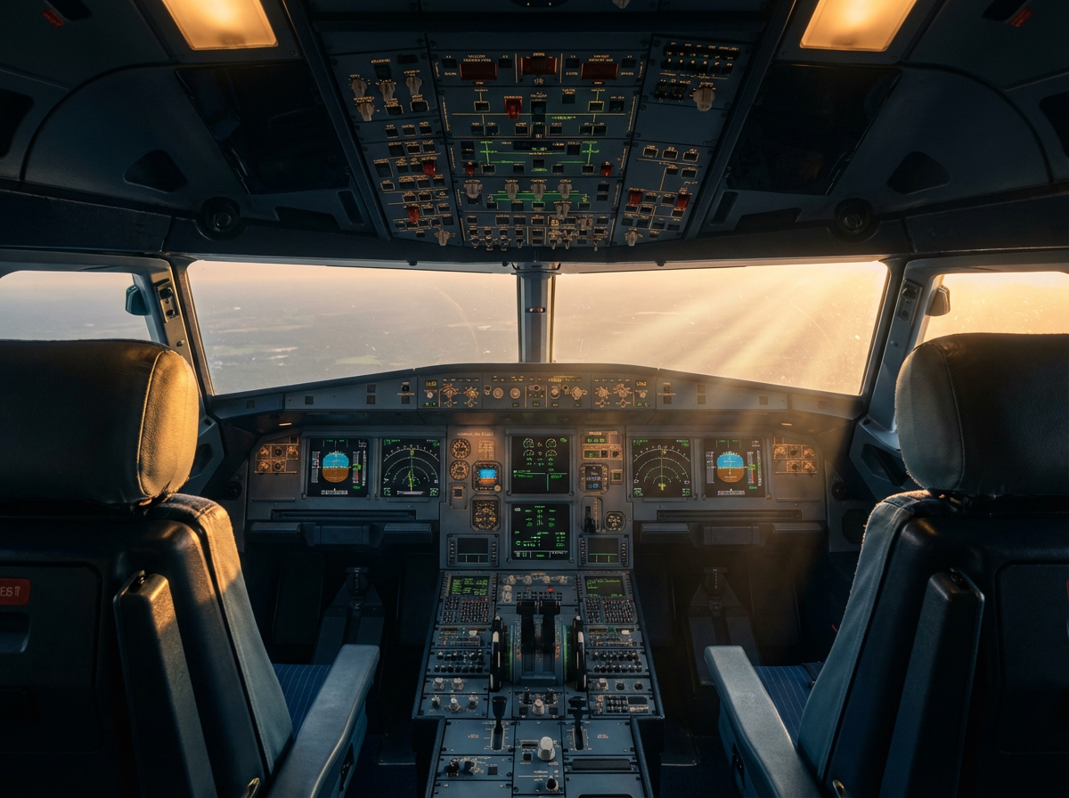 A320 flight deck