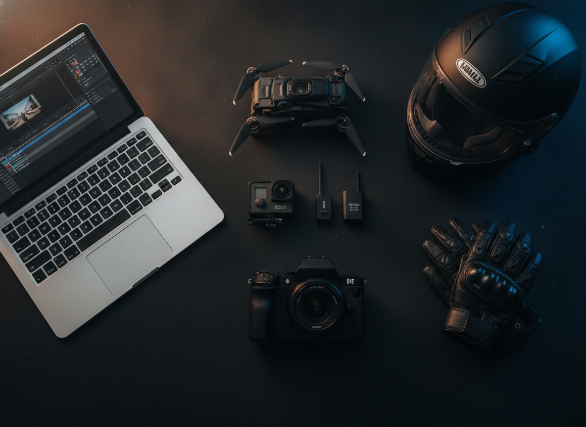 Filming gear setup