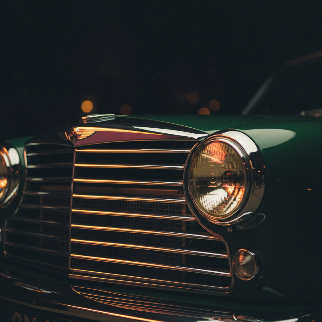 Classic car grille detail