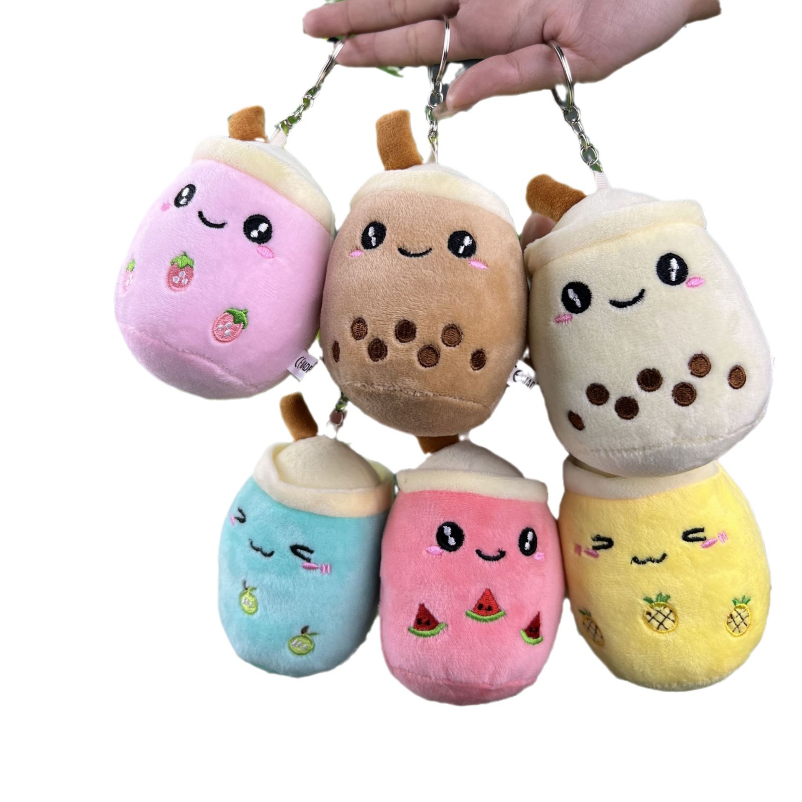 Boba Tea Plush Keychains