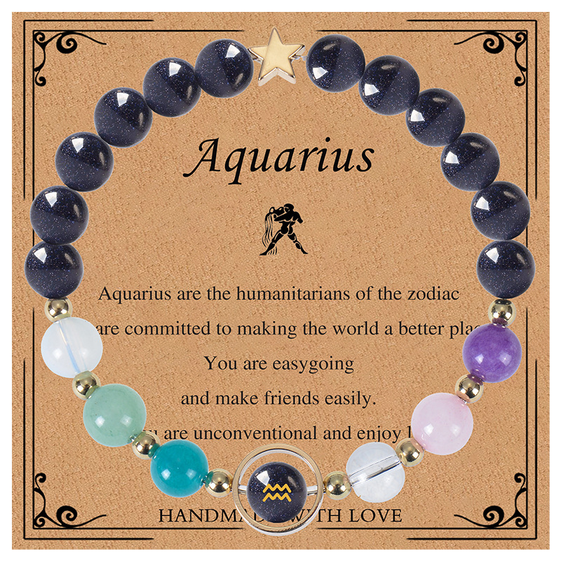 Aquarius Zodiac Bracelet