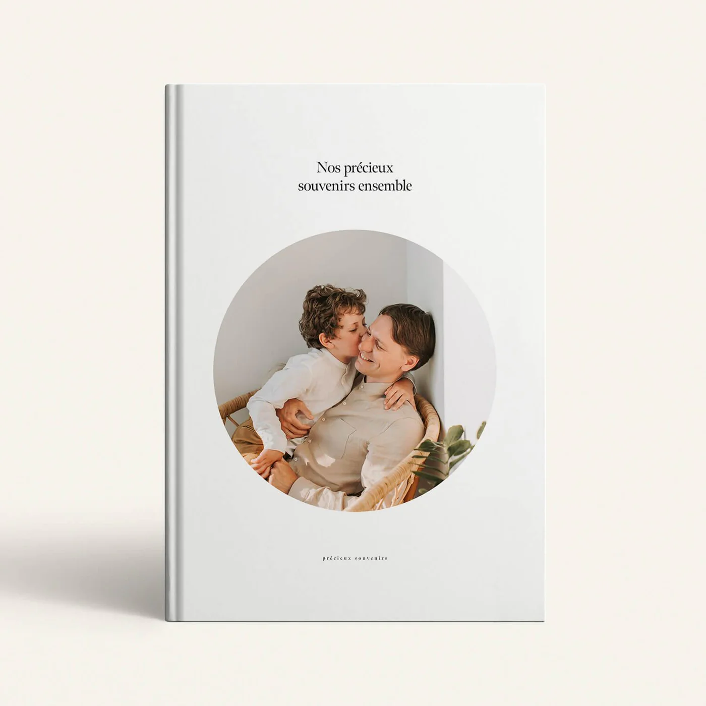 Álbum hardcover portrait — mãe e filho