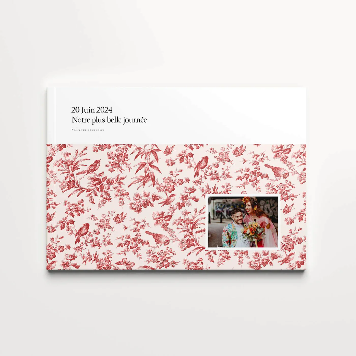 Vermeil Paradise Softcover — capa paisagem com toile vermelha e pássaros