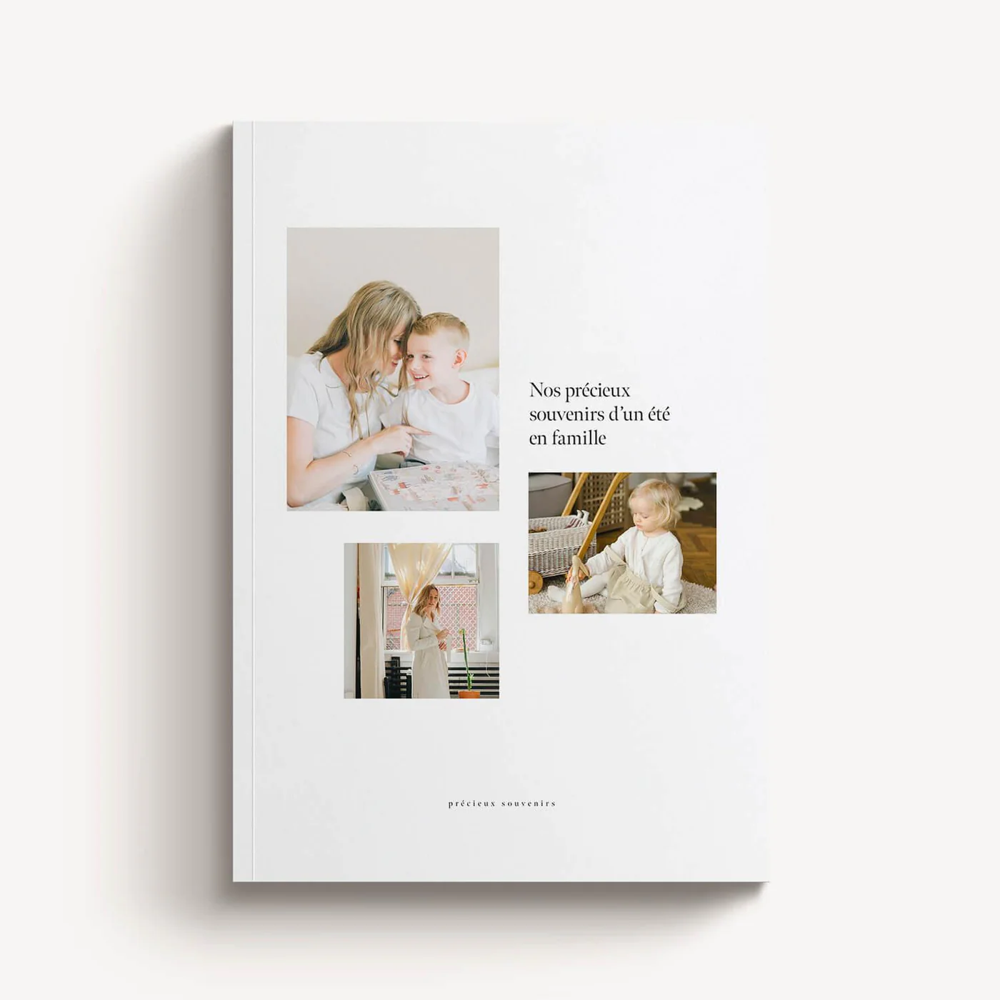Pure 3 Photos Softcover — capa retrato com 3 fotos, família