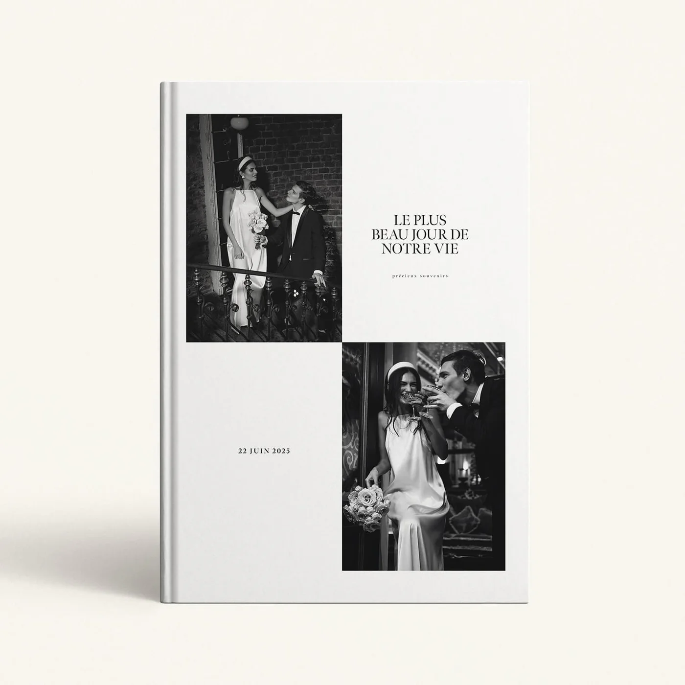 Álbum hardcover — casamento Stéphanie & Guillaume