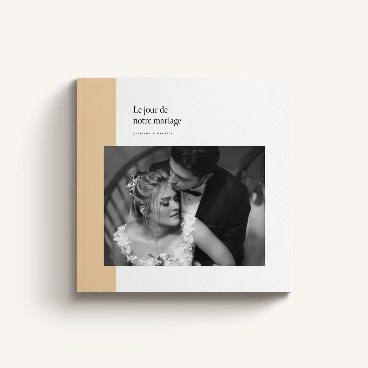 Shiny Softcover — capa quadrada com faixa lateral azul, férias