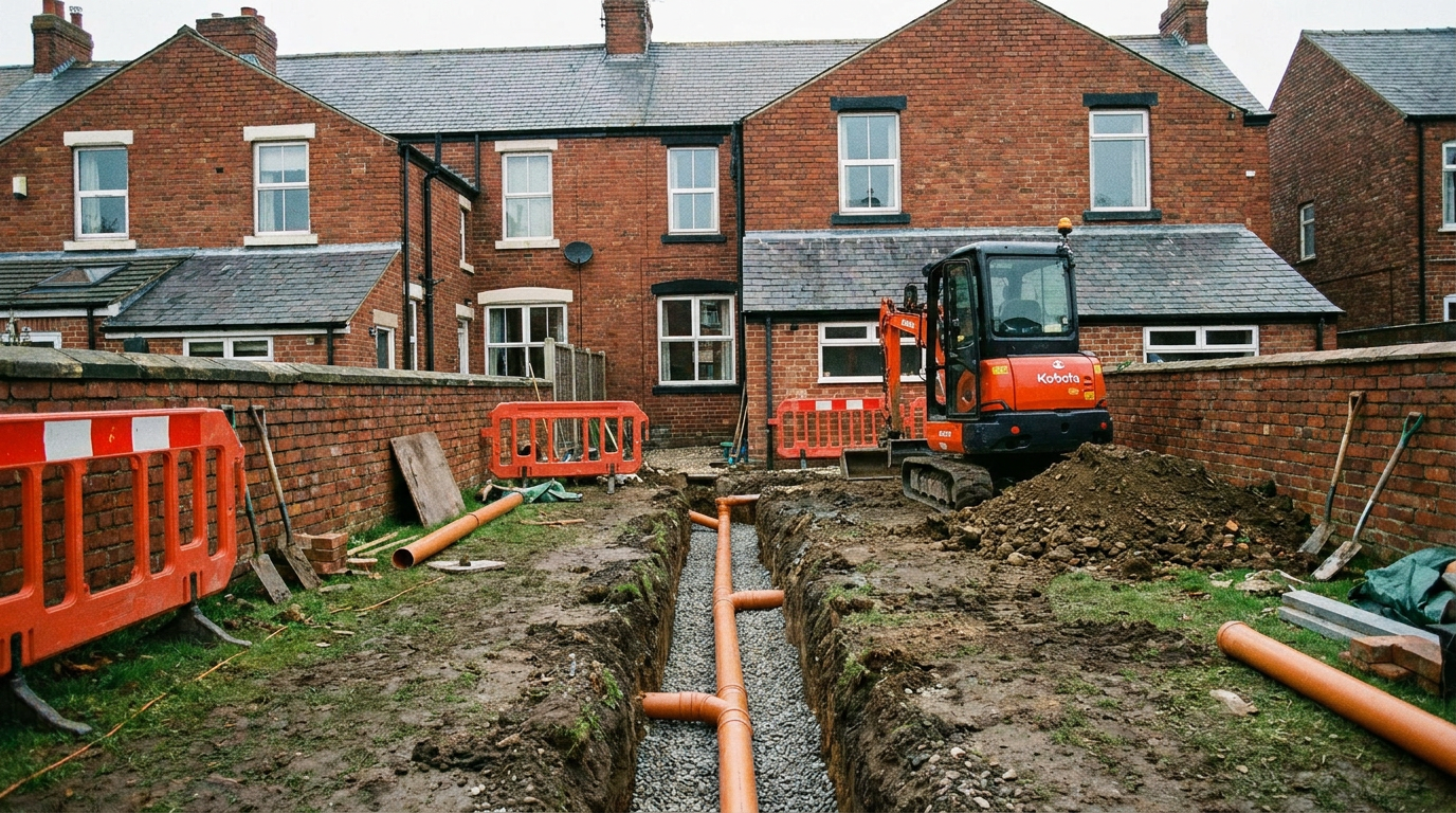 Drainage and Groundworks Guide for North East Homes: Costs and Common Problems