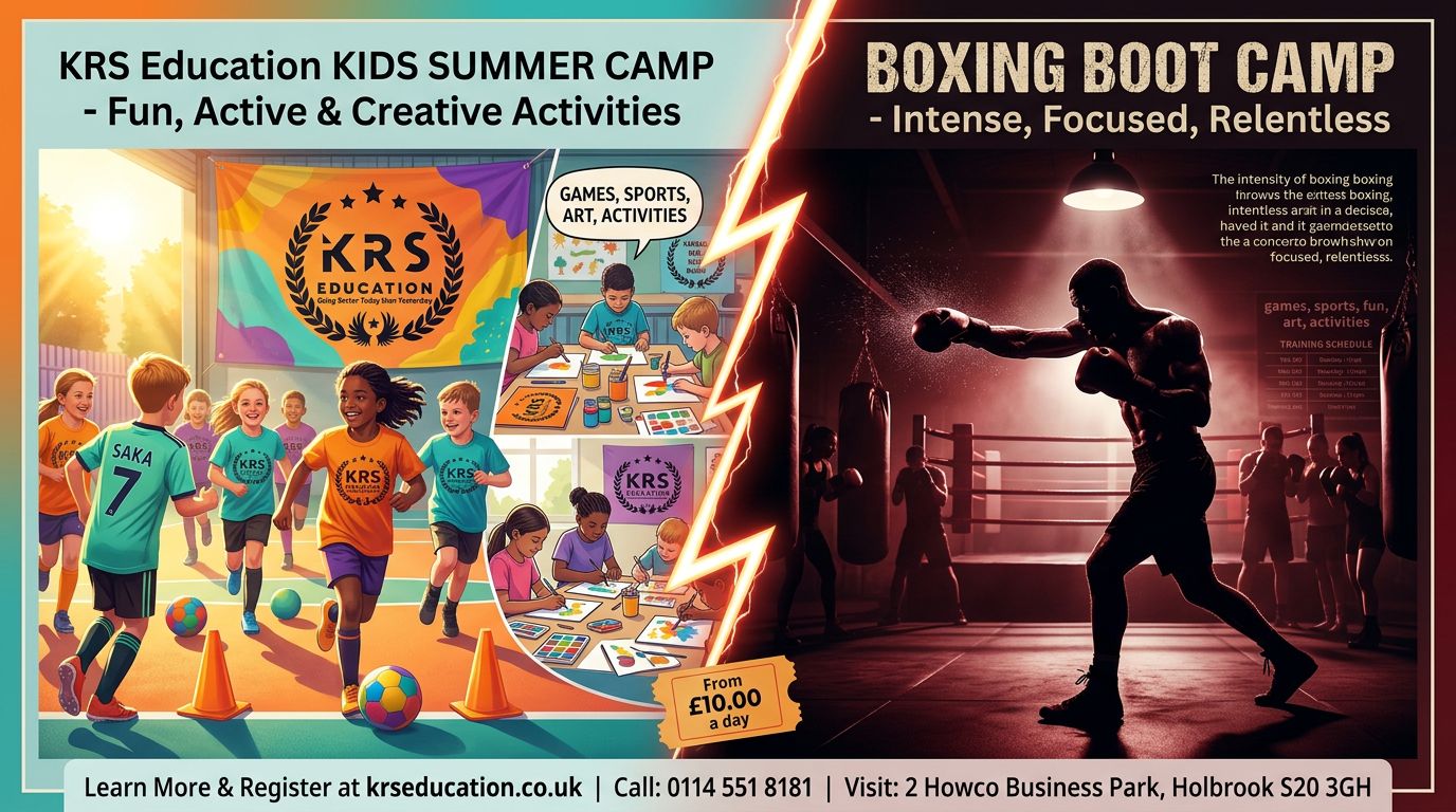 KRS Summer Camps Sheffield 2026: Summer Fun for Kids (5–11) & Teenage Boxing Boot Camp (13–16)