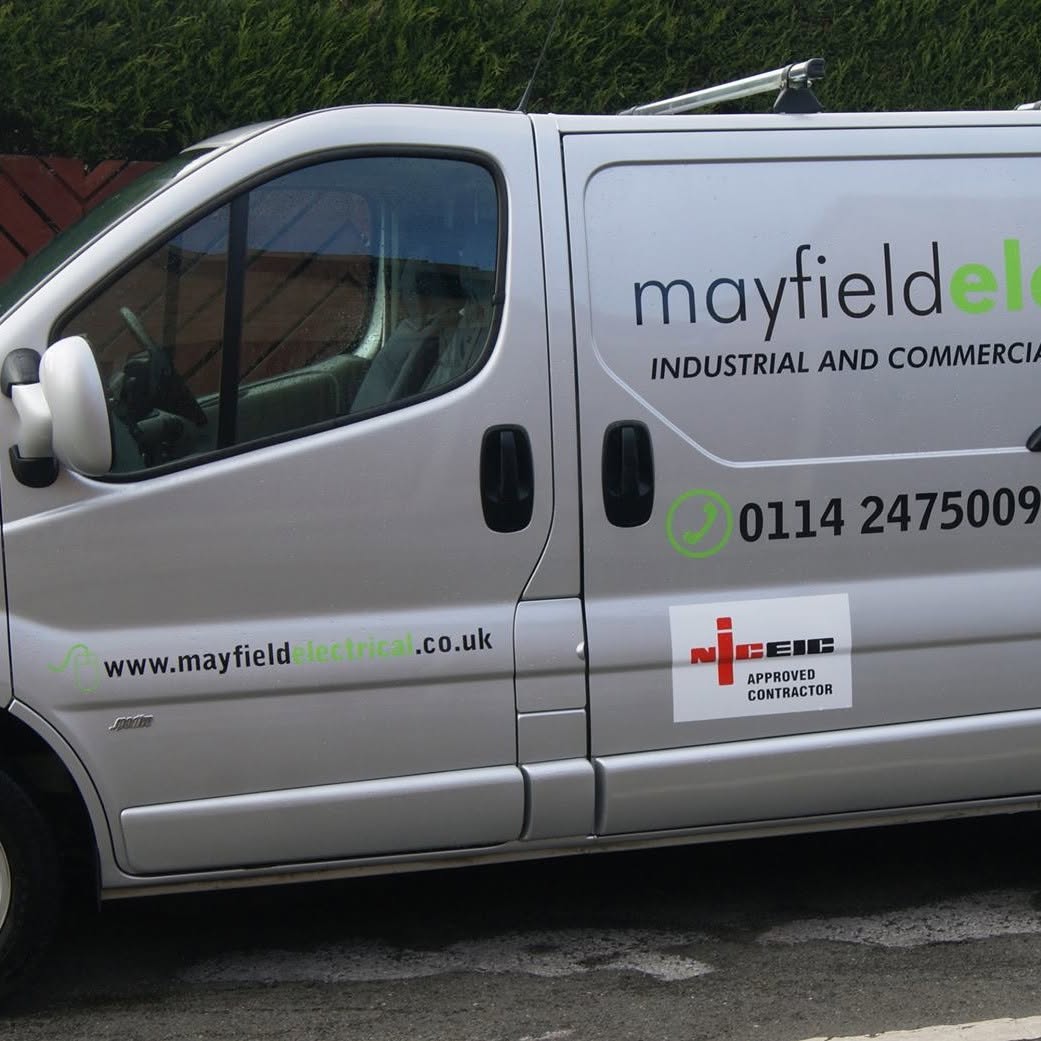 Mayfield Electrical branded van — NICEIC Approved Contractor