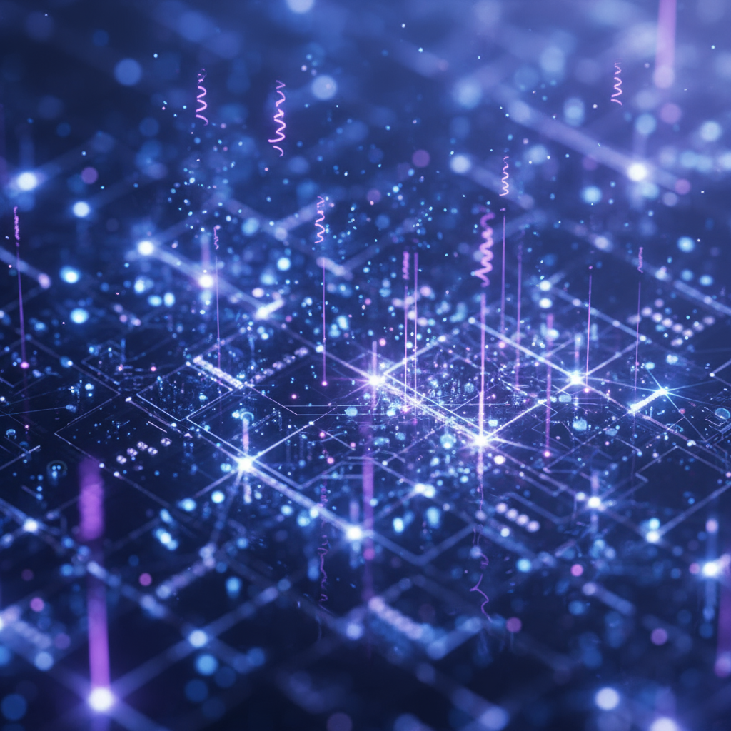 LED semiconductor technology photon generation close-up