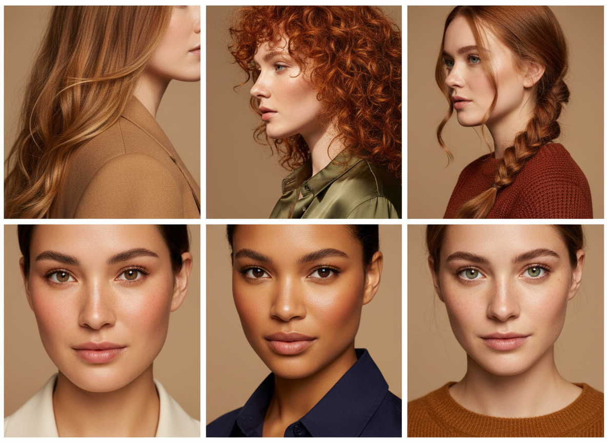 Warm Palette Women Feature Collage