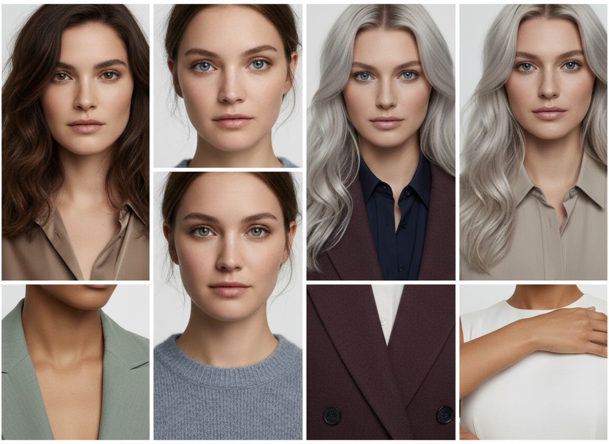 Muted Palette Women Feature Collage