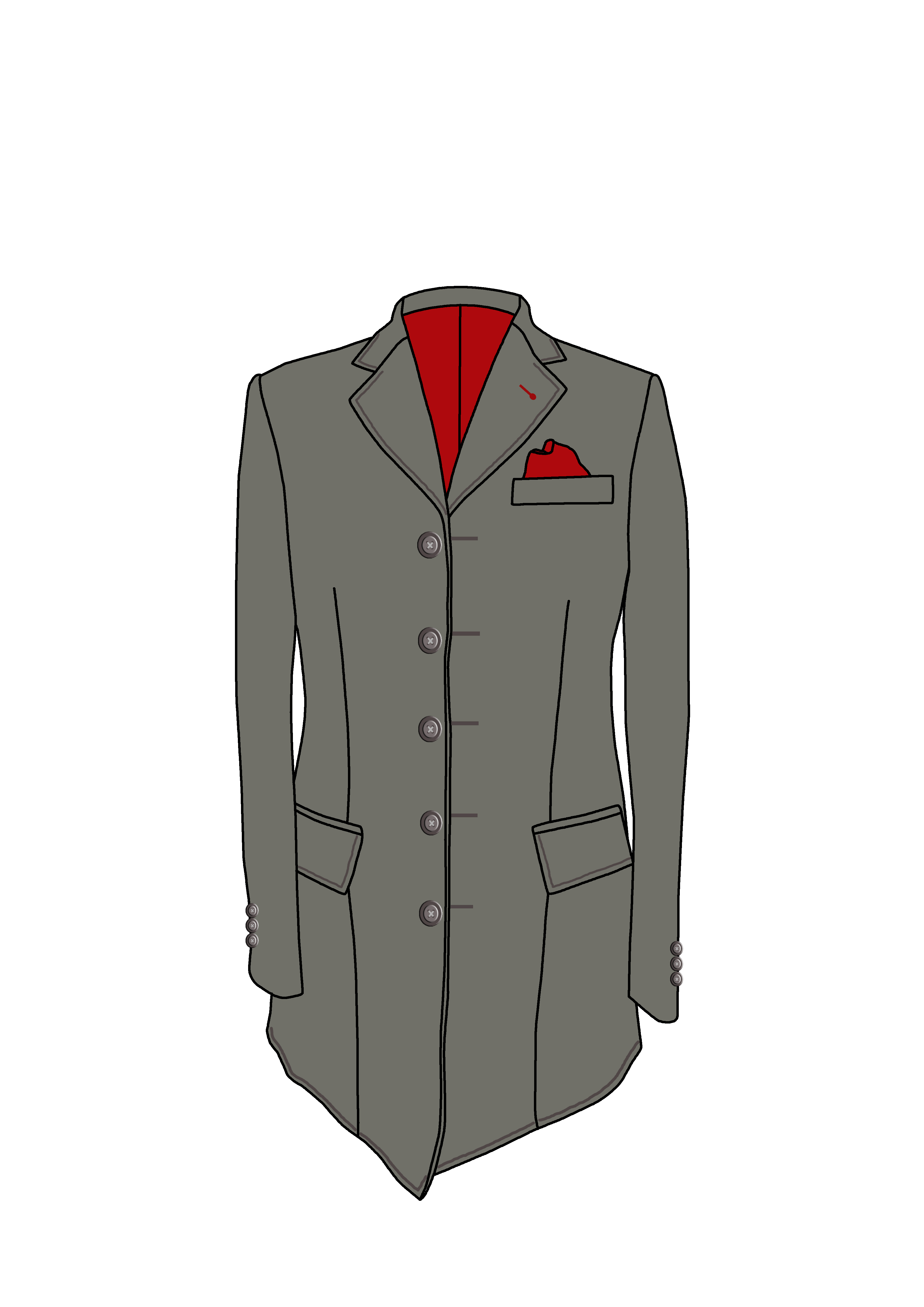 Grey topcoat