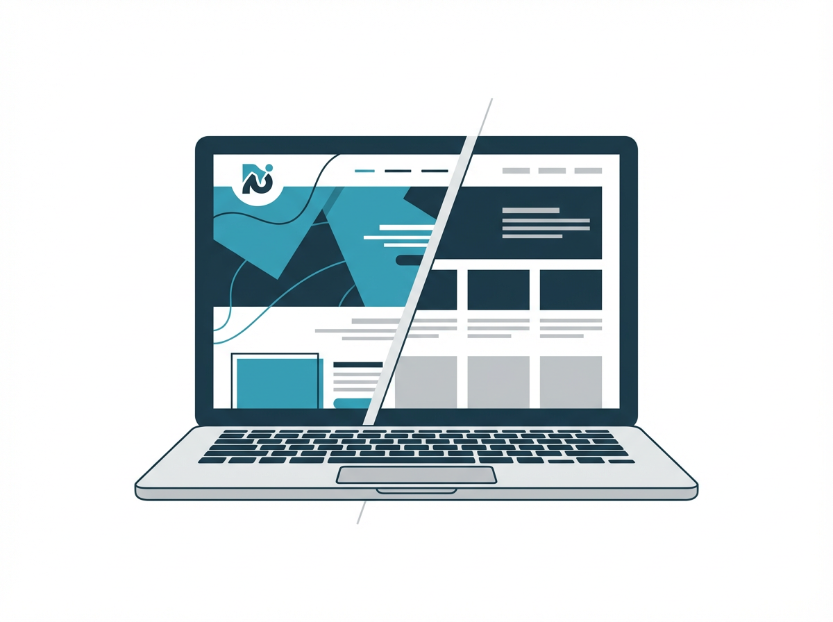 Confronto tra sito web su misura e template generico - sviluppo web personalizzato