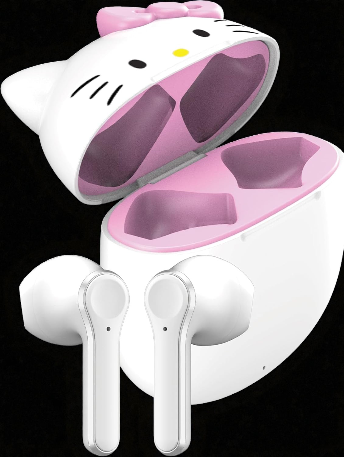 Hello Kitty Wireless Earbuds Case Open