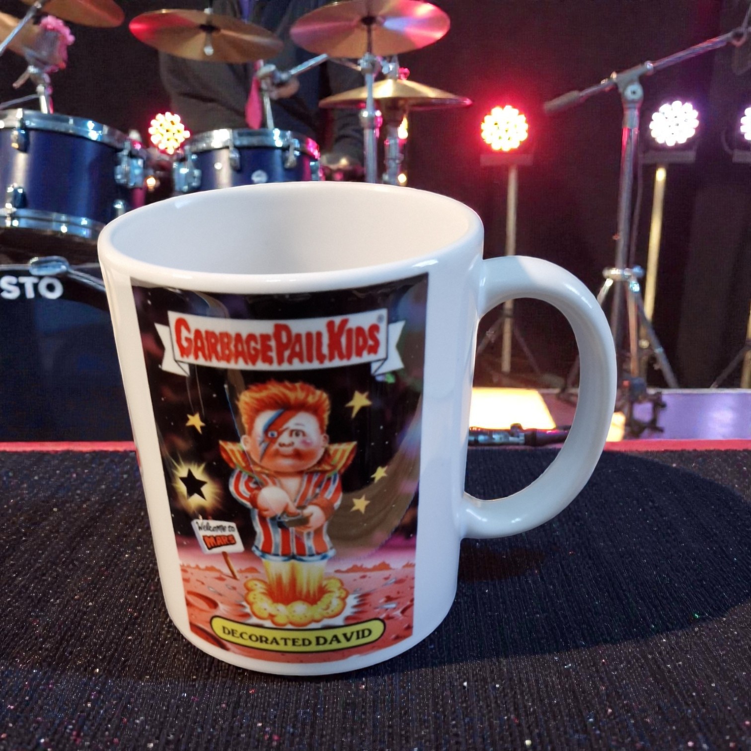 David Bowie Inspired Garbage Pail Kids Mug