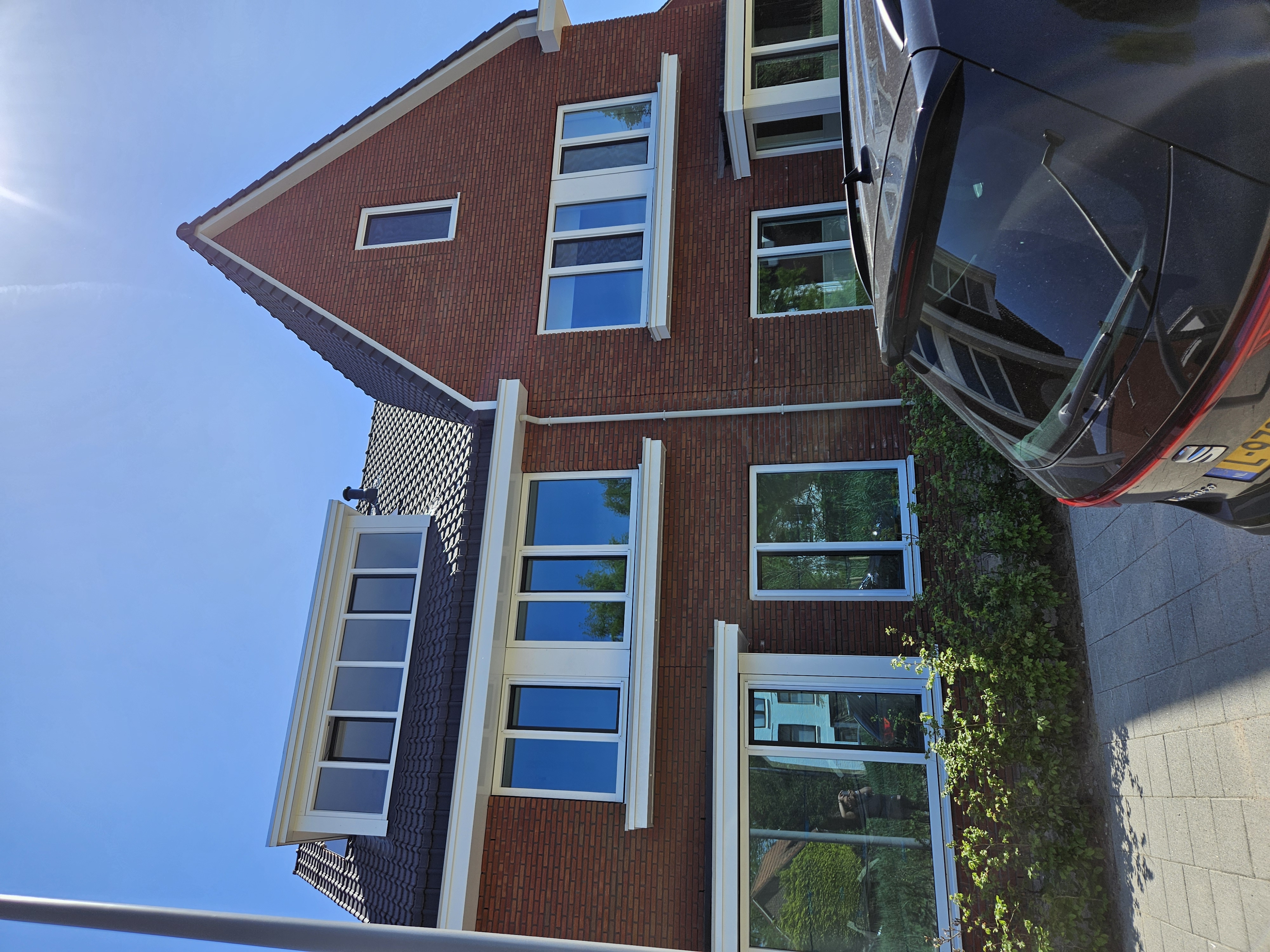 Dutch residential property, modern brick townhouse in Rotterdam