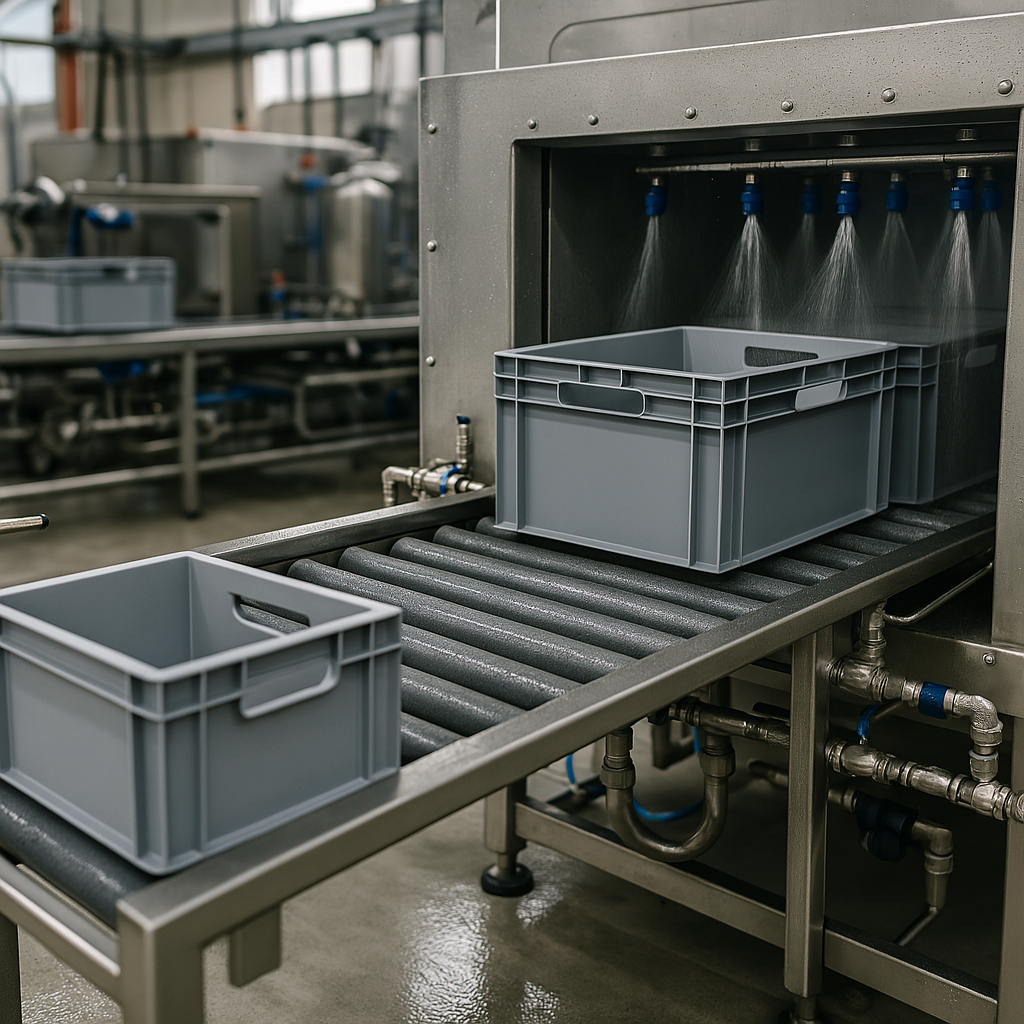 Linie de spălare industrială PEBÖCK - detaliu