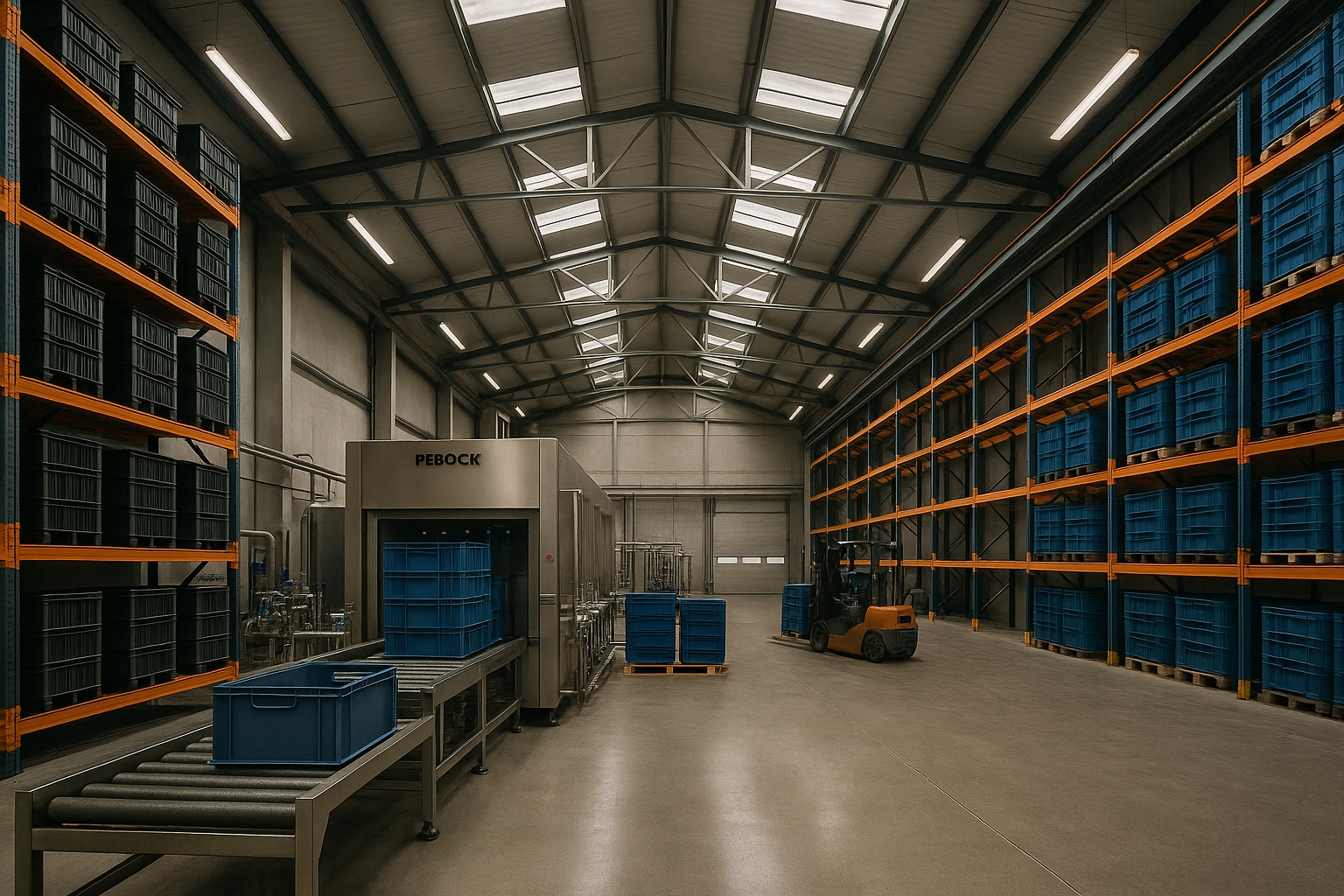 Depozit industrial cu echipament modern