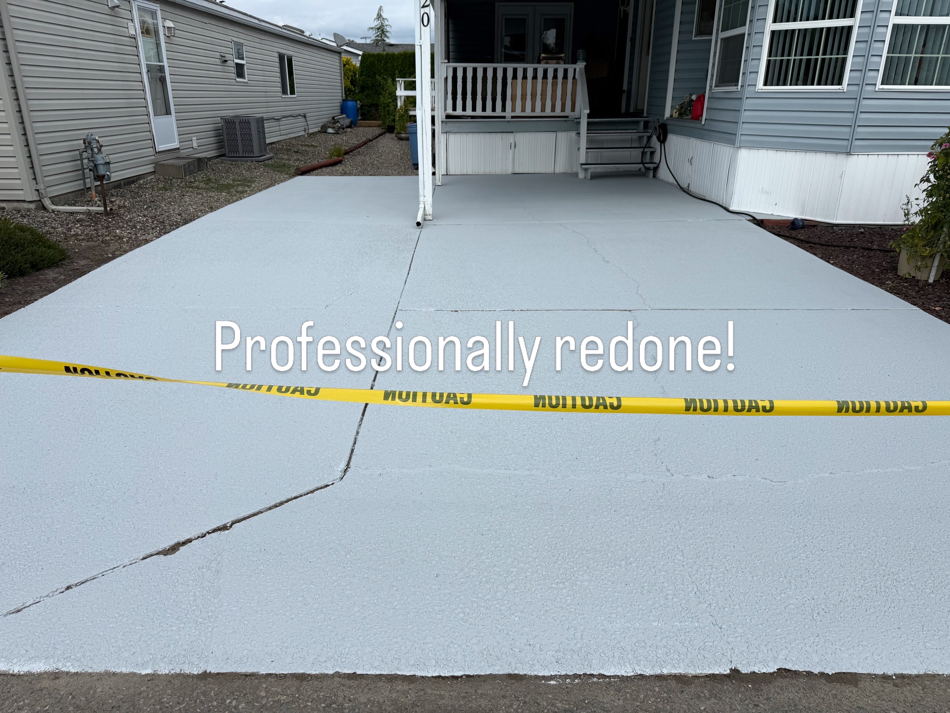 Driveway after wash