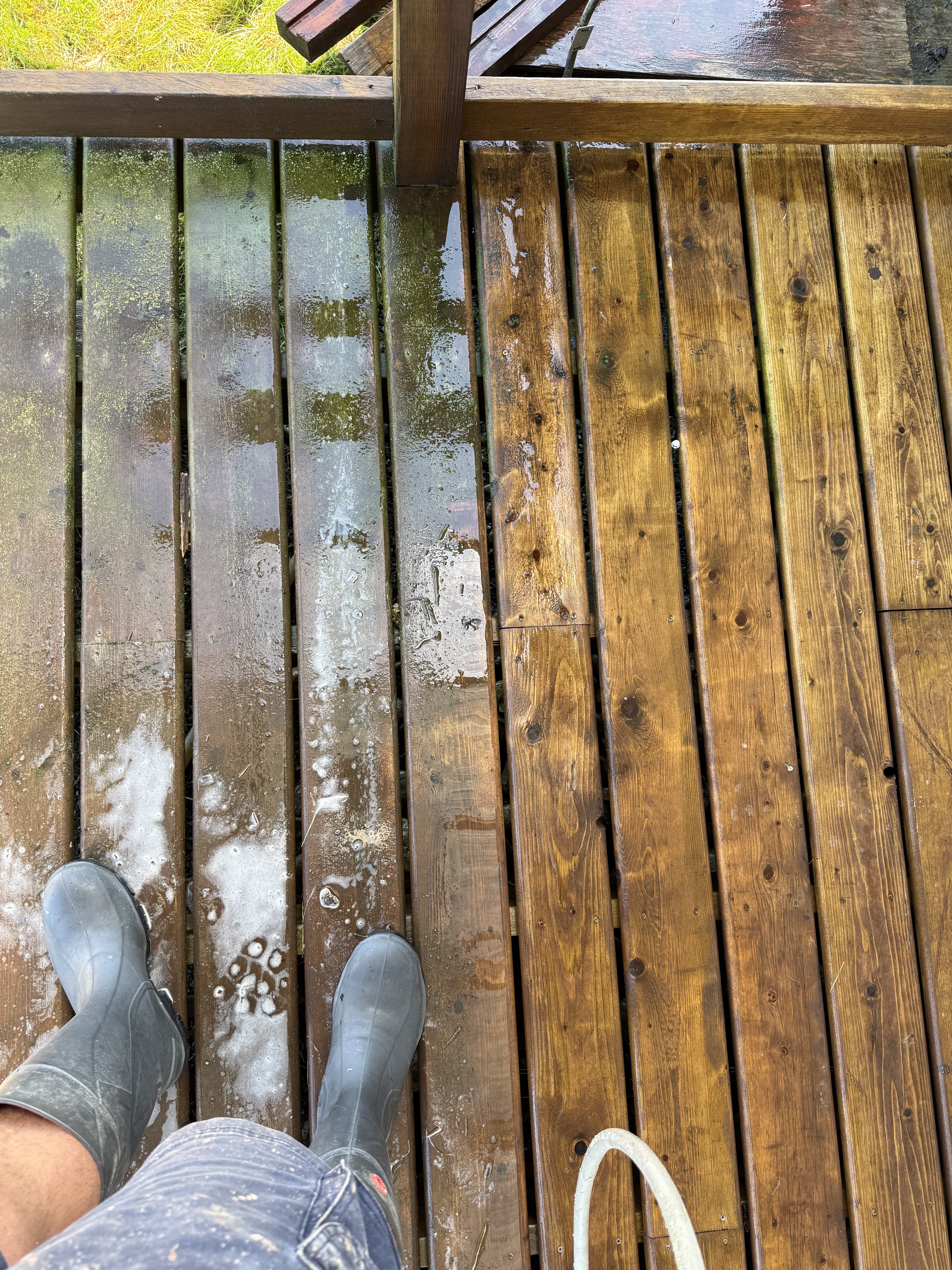 Before & After — Deck Cleaning