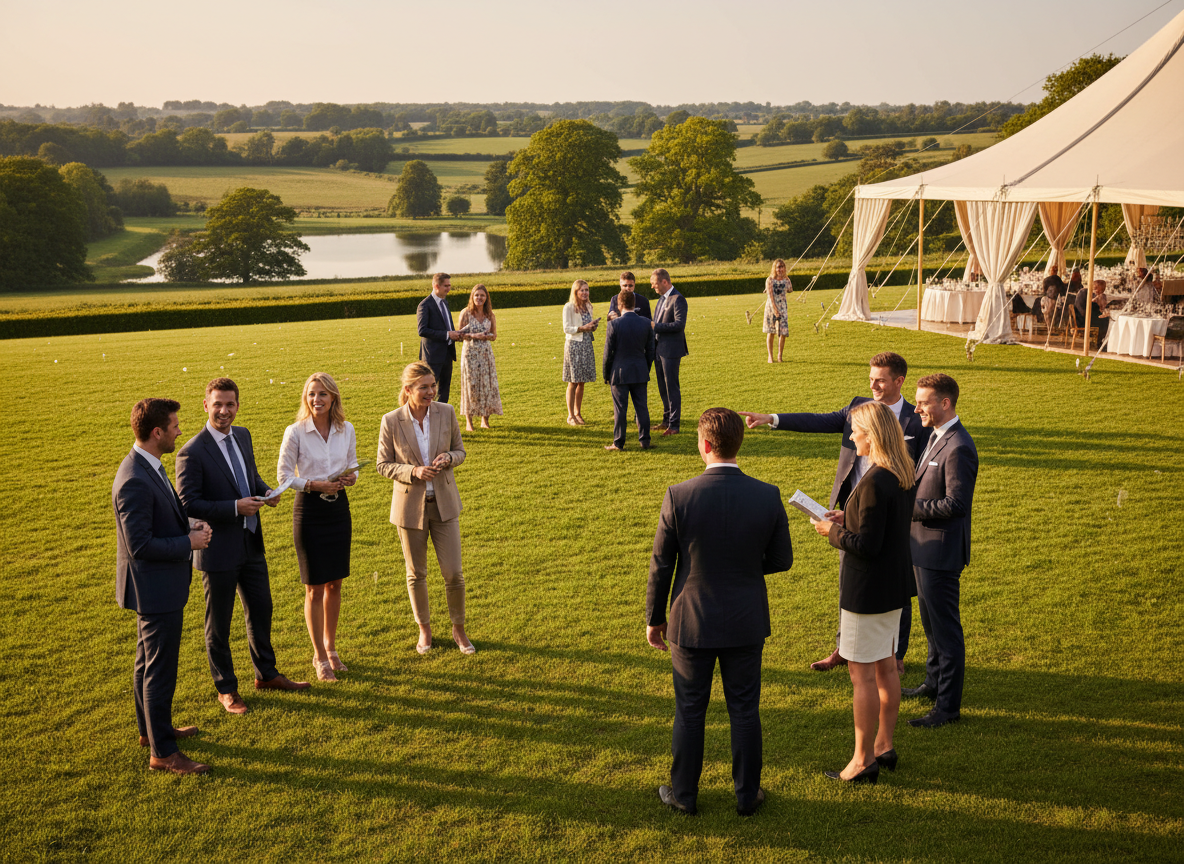 Luxury corporate team building event